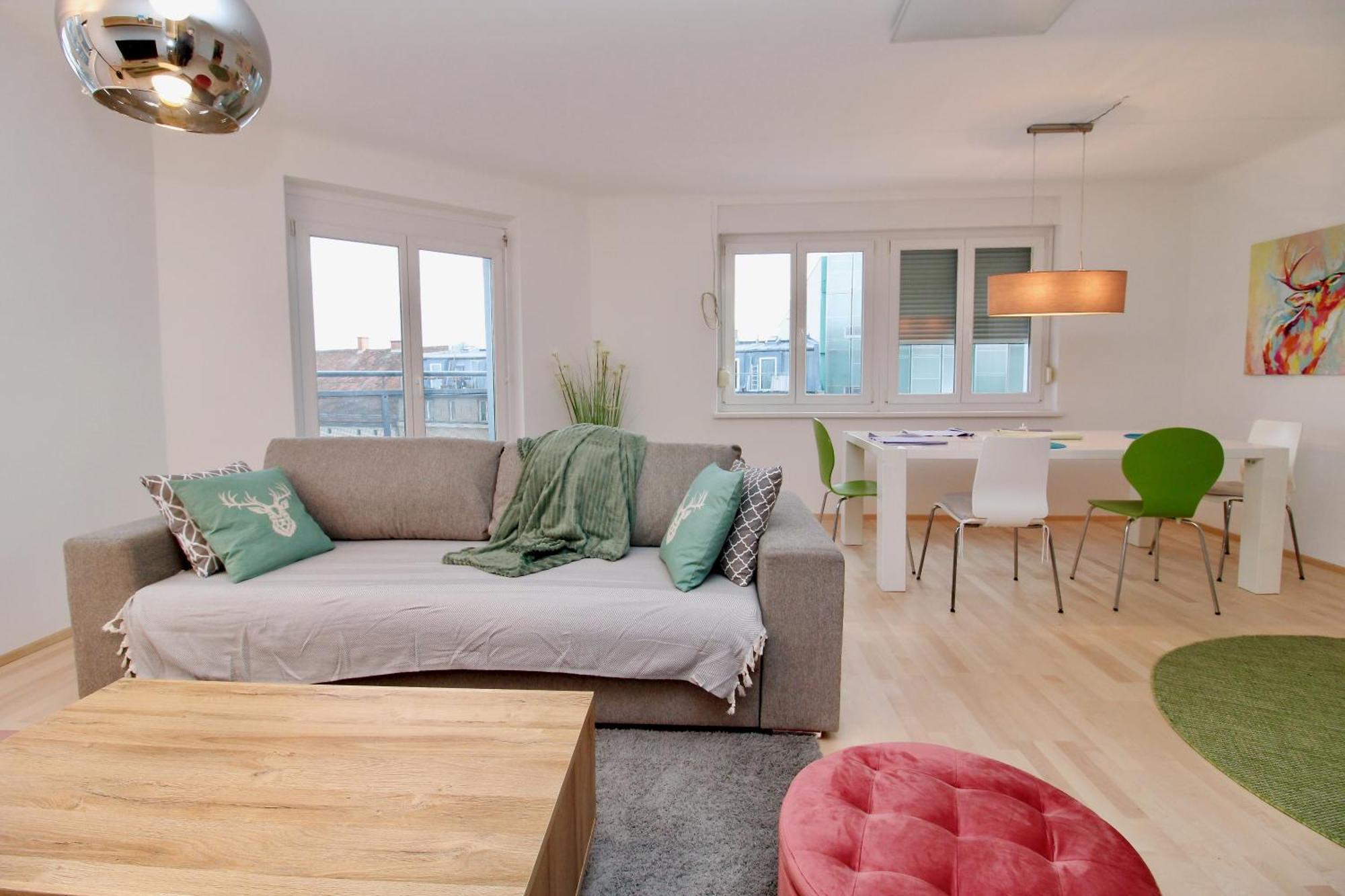 Graz Central Penthouse Style Apt Exterior foto